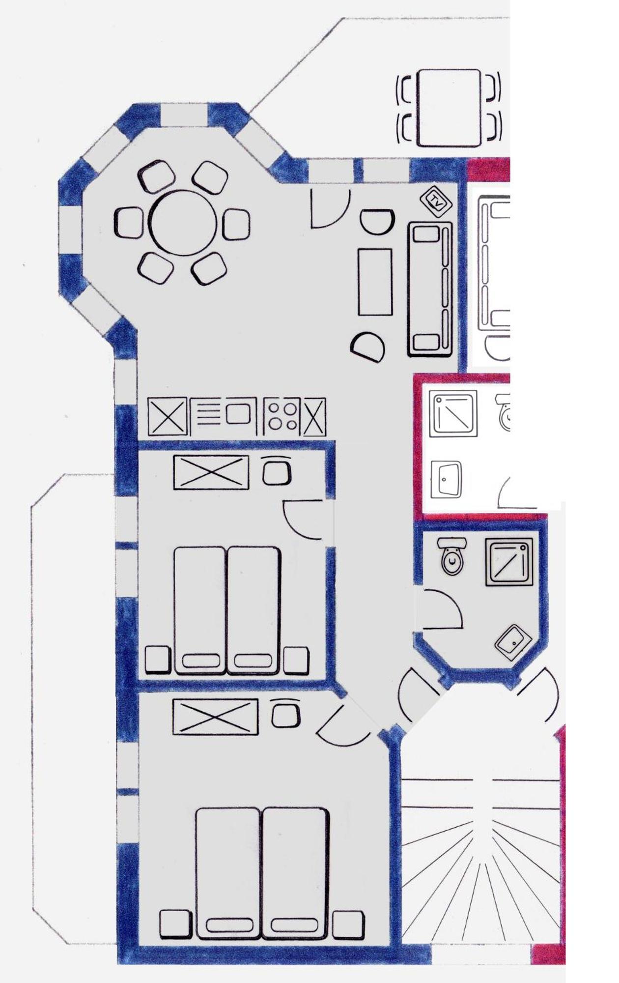 Ferienhaus Antigua Saas-Grund Oda fotoğraf