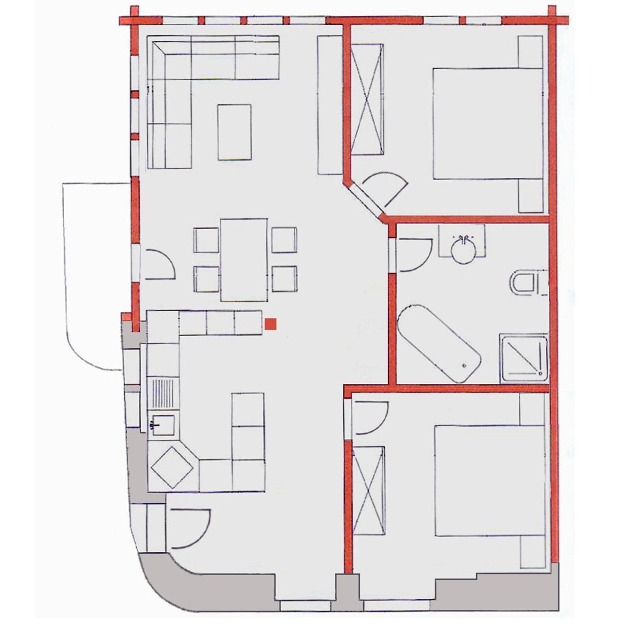 Ferienhaus Antigua Saas-Grund Oda fotoğraf